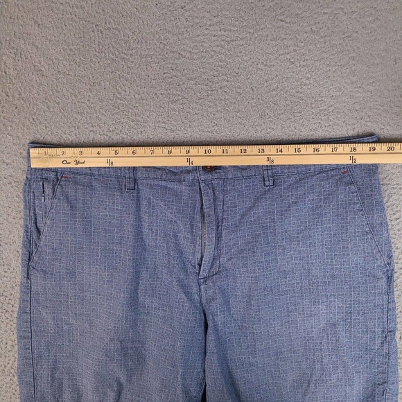 Southern Pines Shorts‎ Mens 38 Blue Chino Geometric Dad - Picture 10 of 13